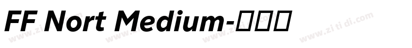 FF Nort Medium字体转换